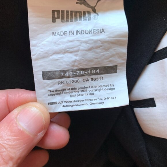 PUMA - Training full-zip track Jacket - Black, White and Red Stripes - Boys XL - Picture 15 of 15